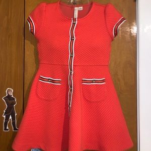 Orange Janie & Jack toddler girls dress.